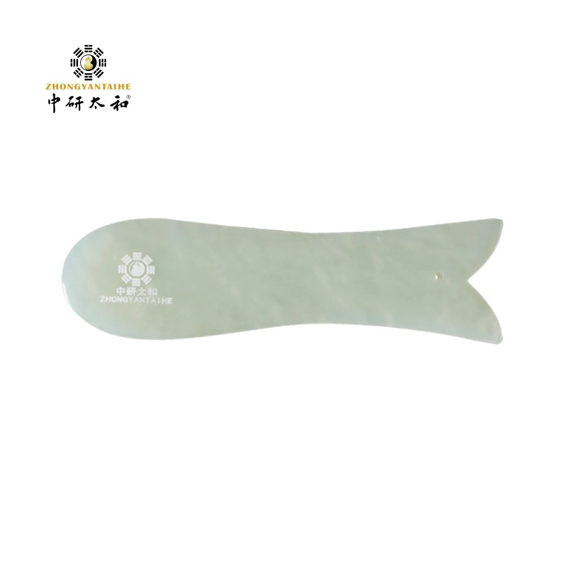 Jade Gua Sha Tool - Gua Sha Gesichtsmassagegerät, Guasha-Werkzeug zur Verbesserung