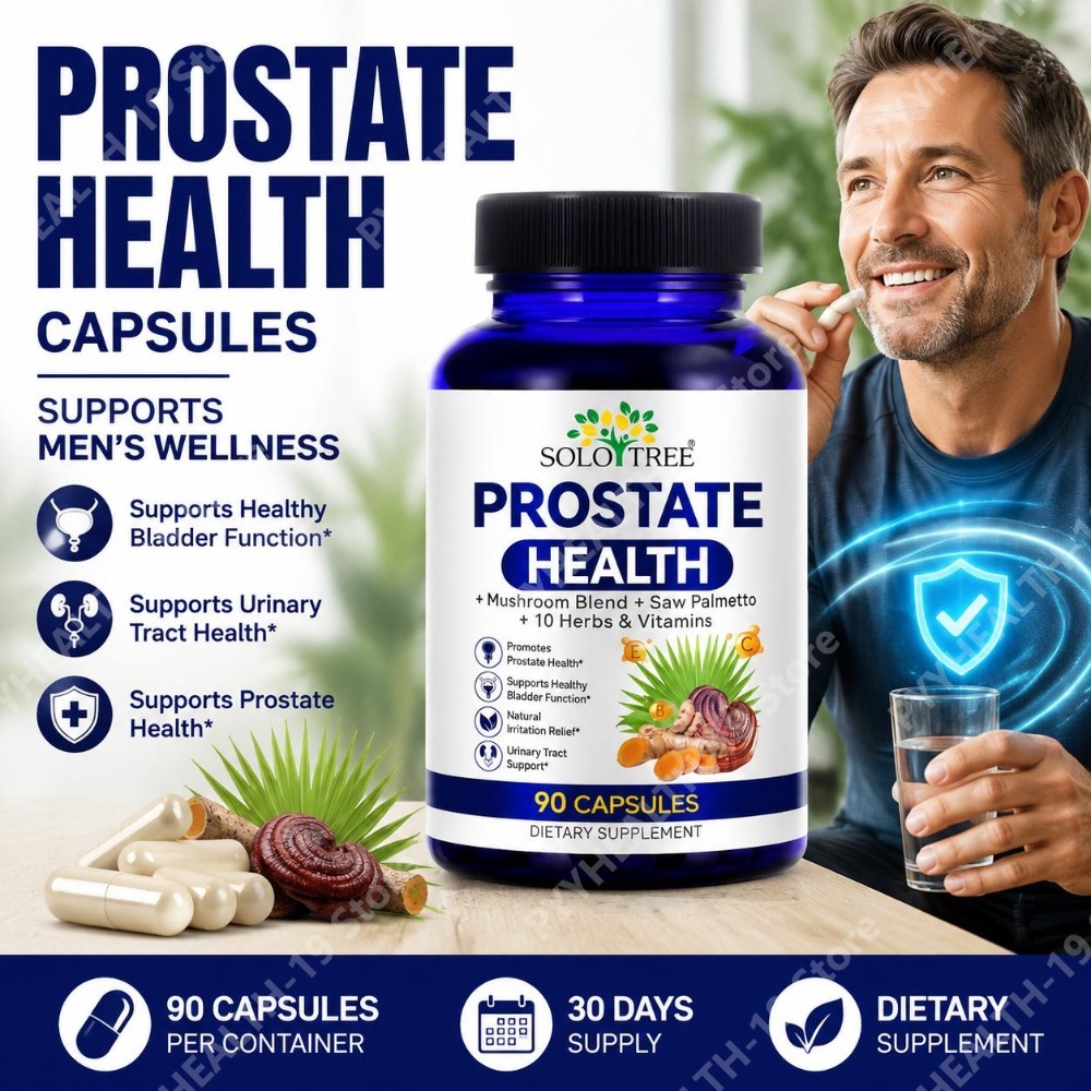 Health With Wellness - SOLO TREE Prostata-Gesundheitskapseln Sägepalmenextrakt Reishi Brennnessel