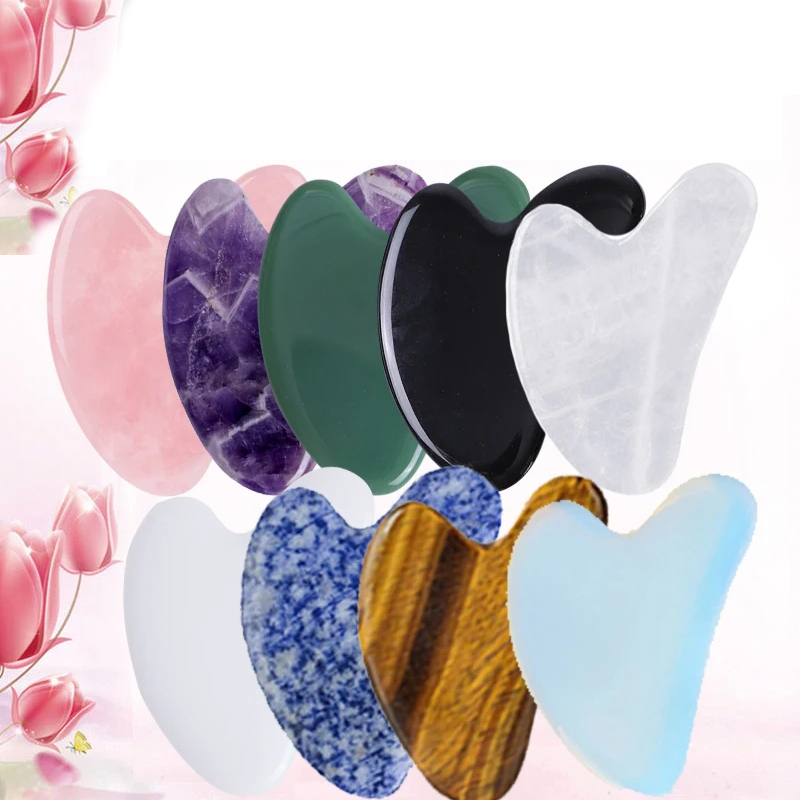 Jade Gua Sha Tool - 10 stücke natürliche Jade Gua Sha
