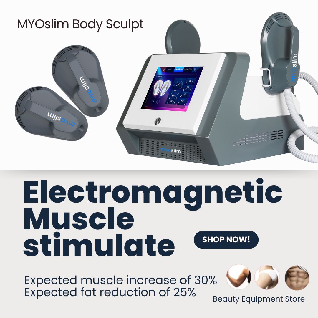 Health With Wellness - EMS Körpertrainingsgerät MYOslim Fettentfernung 2 Handstücke