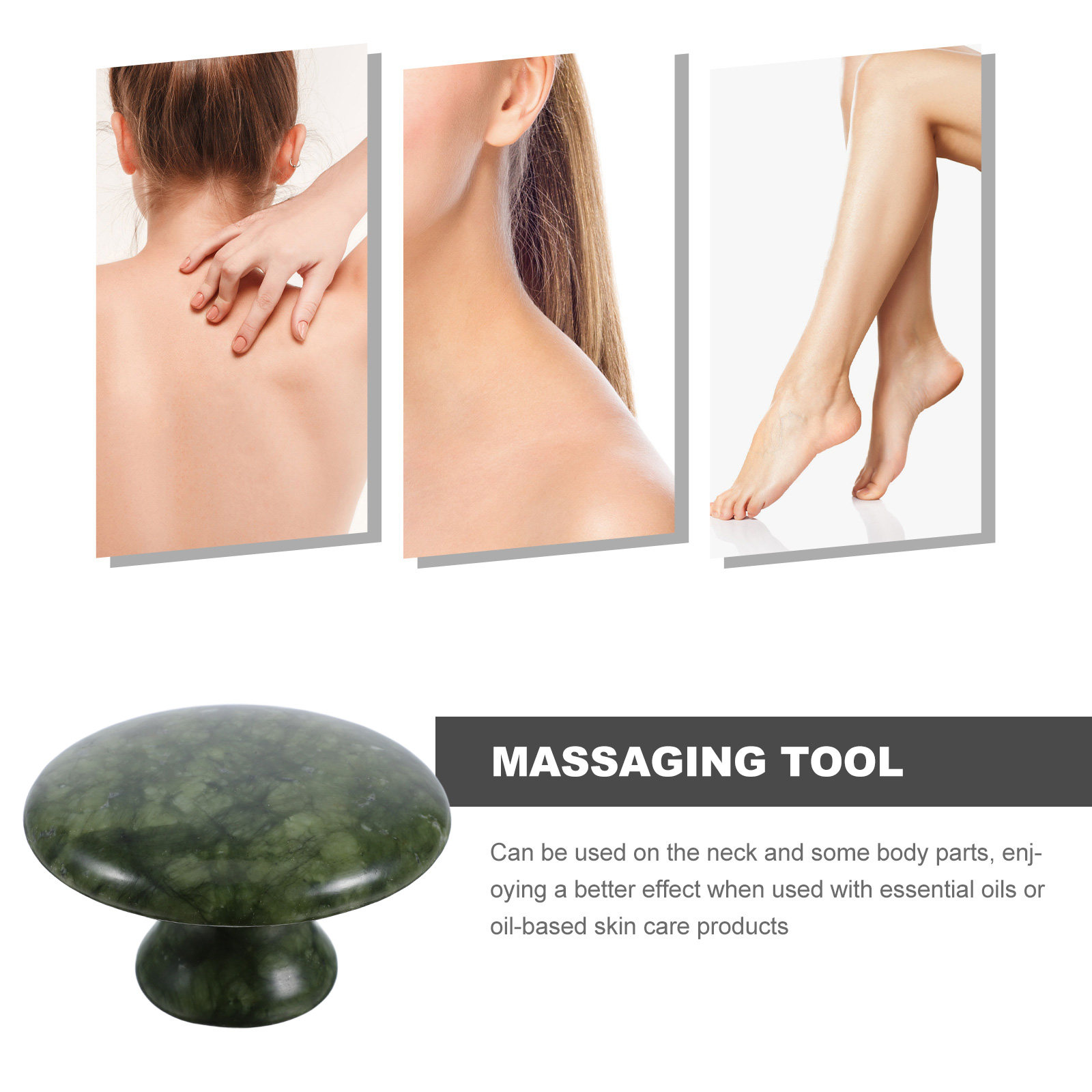Pilzförmiger Jade-Massagestein – Jade Gua Sha Tool Bewertung und Preis