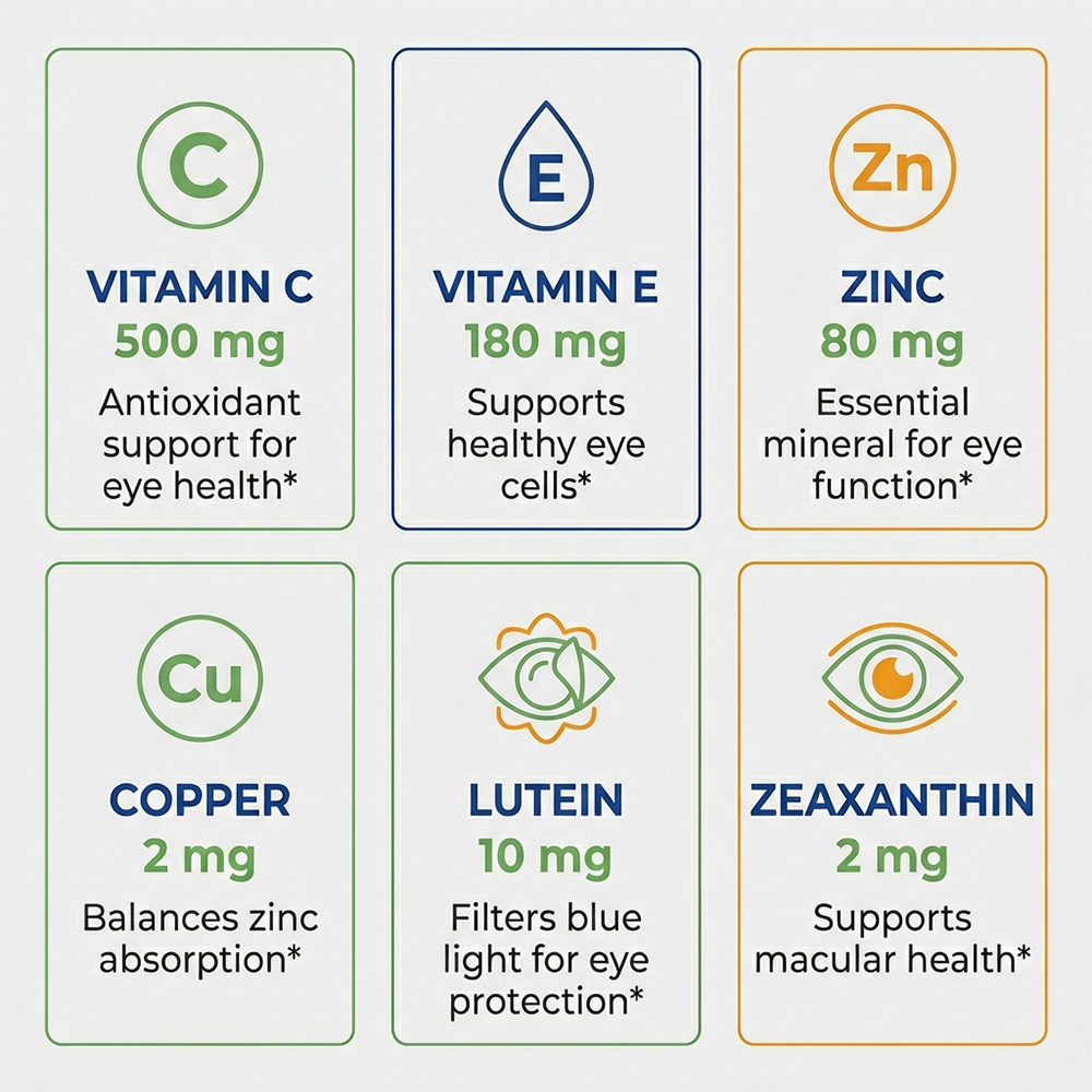 AREDS 2 Augenkapseln, Lutein & – Health Wellness Vitamins Bewertung und Preis