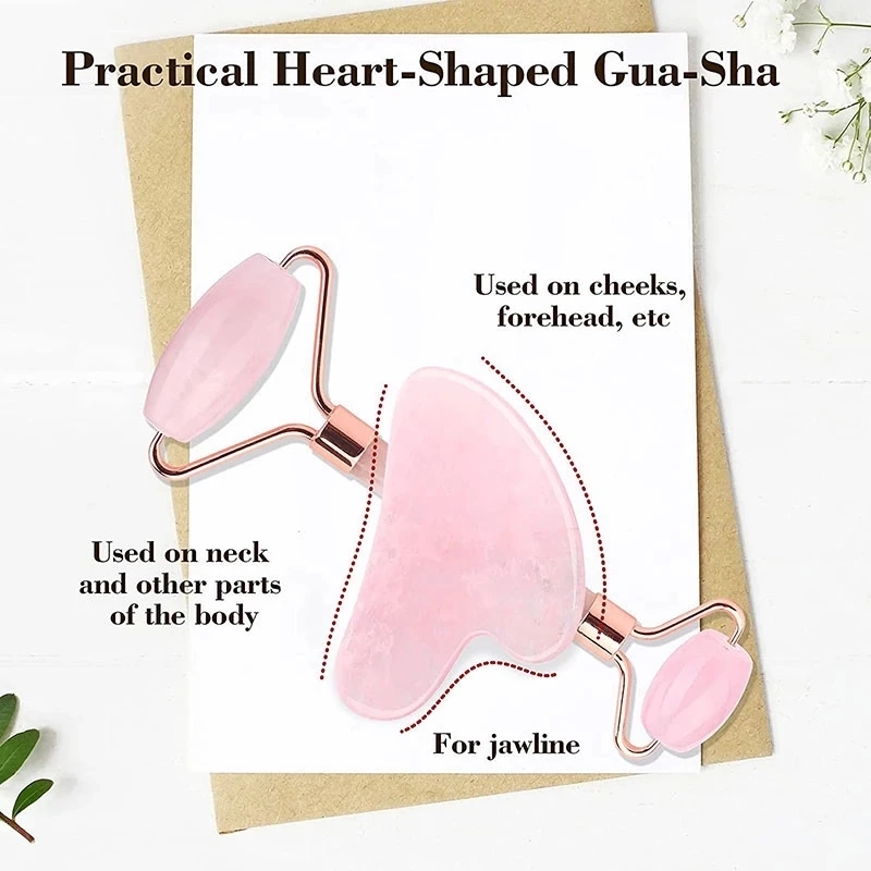 Rosenquarz Natürlicher Jade-Ro – Jade Gua Sha Tool Bewertung und Preis