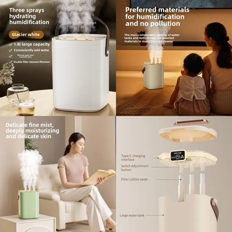USB-Luftbefeuchter mit drei Dü – Aromatherapy Diffuser Bewertung und Preis