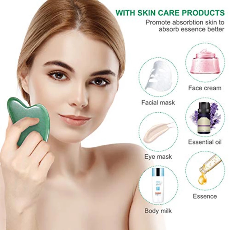 10 stücke natürliche Jade Gua  – Jade Gua Sha Tool Bewertung und Preis